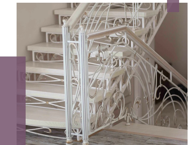 Изготовление кованых лестниц на заказ в Волхове от 88978 руб. | ПРОЛЁТ-Влх