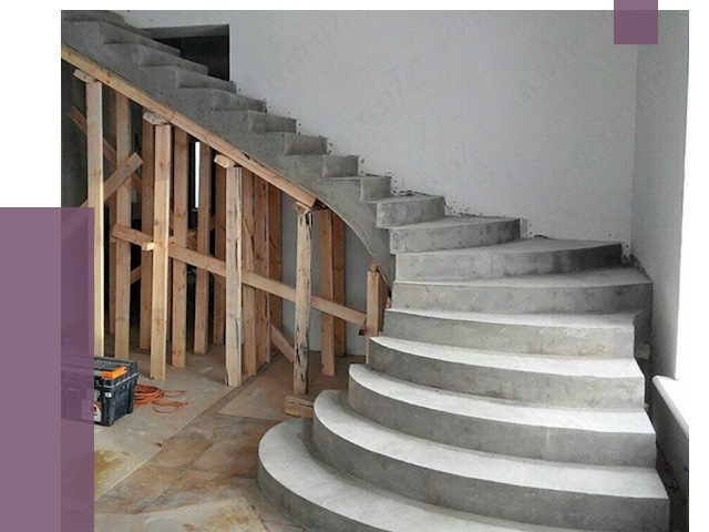 Изготовление бетонных лестниц под ключ в Волхове от 20413 руб. | ПРОЛЁТ-Влх