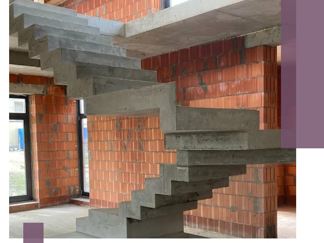 Изготовление бетонных лестниц под ключ в Волхове