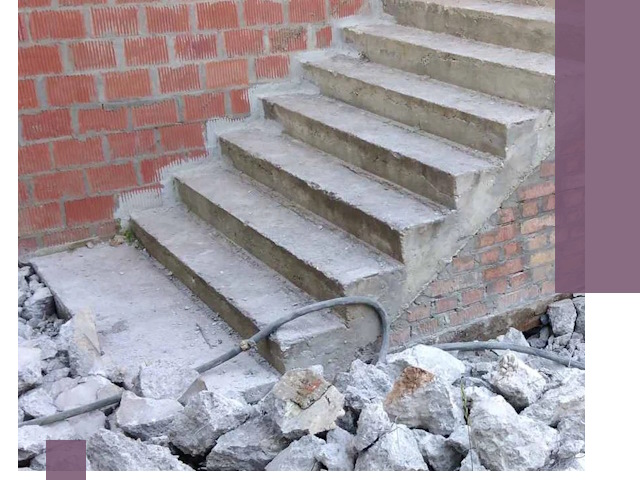 Демонтаж бетонных лестниц в Волхове: быстро и безопасно