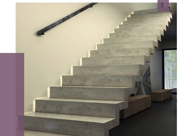 Облицовка бетонных лестниц в Волхове от 4711 руб/м2