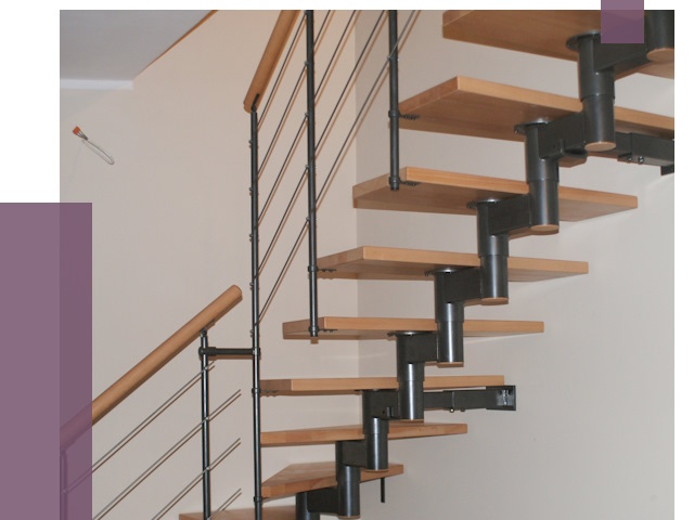 Изготовление модульных лестниц в Волхове от 11777 руб. 