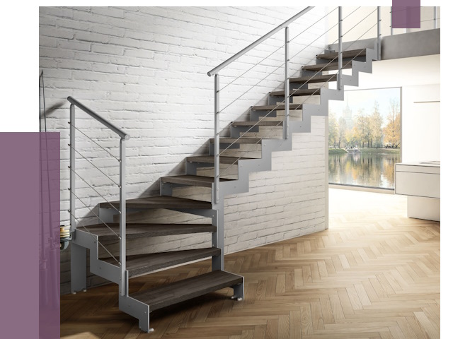 Г-образные лестницы под ключ в Волхове от 37947 руб. | ПРОЛЁТ-Влх