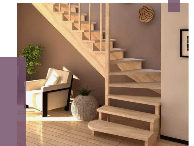 Изготовление Г-образных лестниц в Волхове от 19366 руб. 