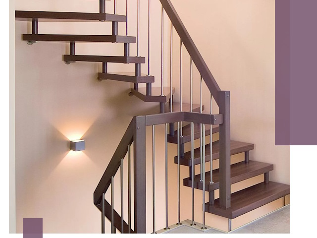 Изготовление лестниц на больцах в Волхове под ключ