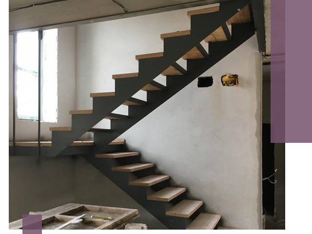 Изготовление лестниц на металлокаркасе в Волхове от производителя