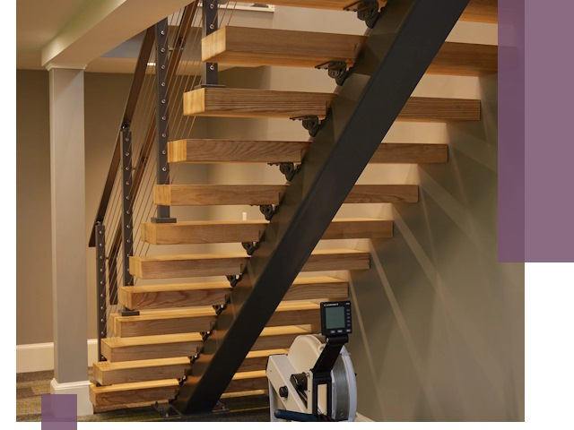 Лестницы на монокосоурах под ключ в Волхове - изготовление и монтаж