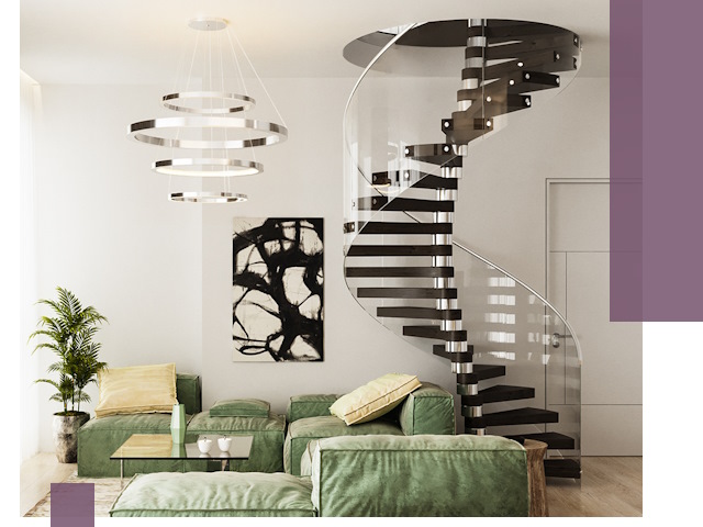 Лестницы для двухуровневой квартиры в Волхове — изготовление и монтаж