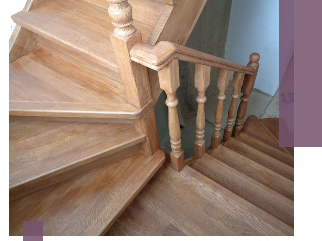 Дубовые лестницы под ключ в Волхове: изготовление и монтаж