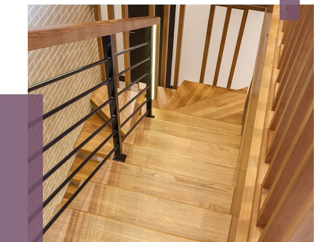 Лестницы из ясеня в Волхове под ключ от 10259 руб. 