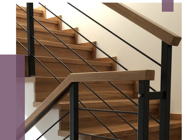 Обшивка металлической лестницы деревом в Волхове от 4449 руб. 