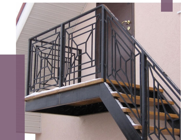 Металлические перила в Волхове от 4397 руб.  | ПРОЛЁТ-Влх