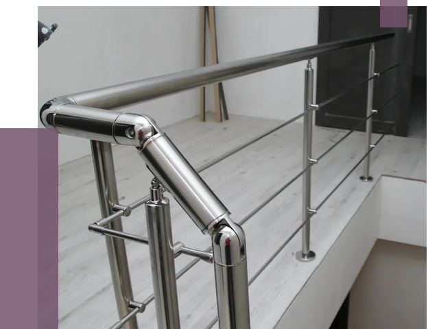 Перила из нержавеющей стали в Волхове от 9212 руб. под ключ | ПРОЛЁТ-Влх