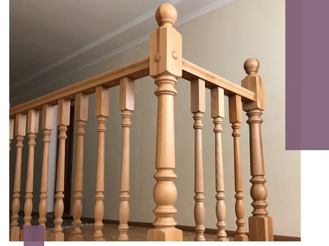 Деревянные перила на заказ в Волхове: монтаж и изготовление