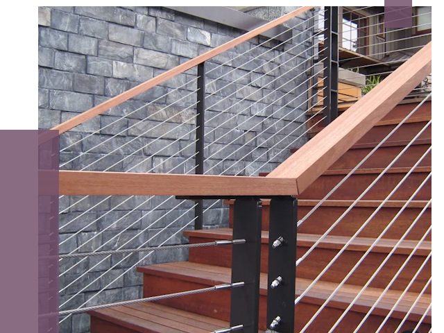 Тросовые перила под ключ в Волхове от 7956 руб. 