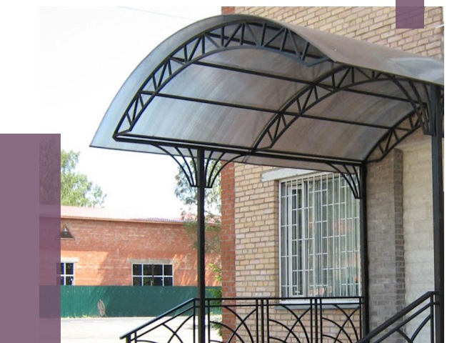 Металлические навесы и козырьки в Волхове от 13085 руб.