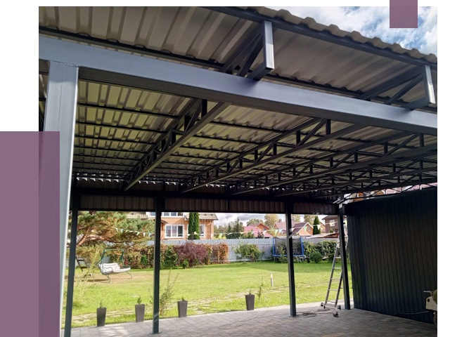 Монтаж навесов в Волхове от 7537 руб. — установка навеса | ПРОЛЁТ-Влх