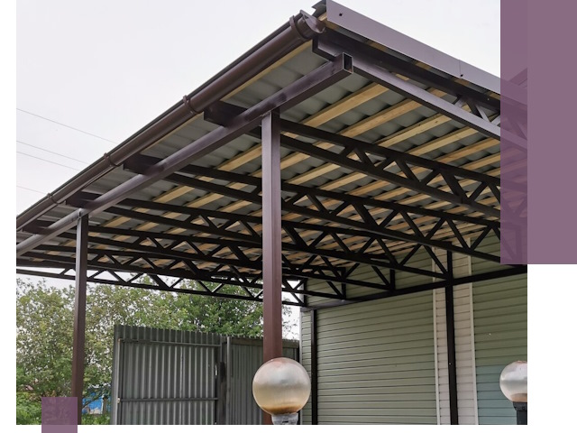 Навесы под ключ в Волхове: изготовление, монтаж и гарантия