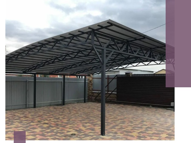 Недорогие навесы под ключ в Волхове — изготовление и монтаж