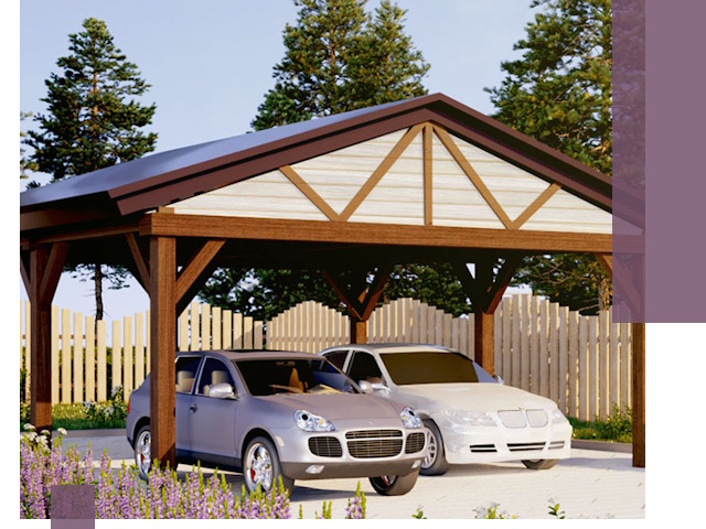Навесы для автомобиля в Волхове — изготовление и монтаж