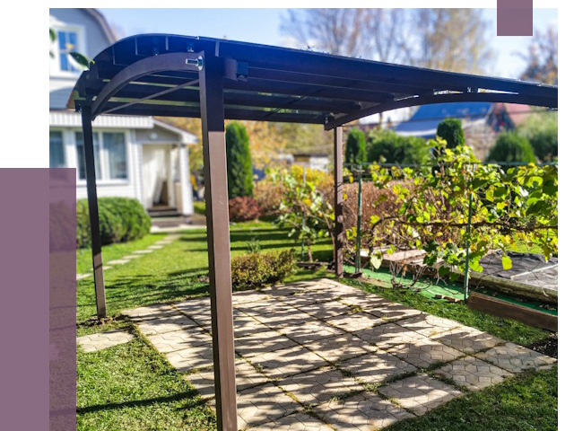 Навесы для дачи в Волхове от 13033 руб. под ключ — ПРОЛЁТ-Влх