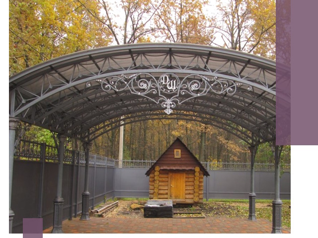 Кованые навесы премиум-класса под заказ в Волхове