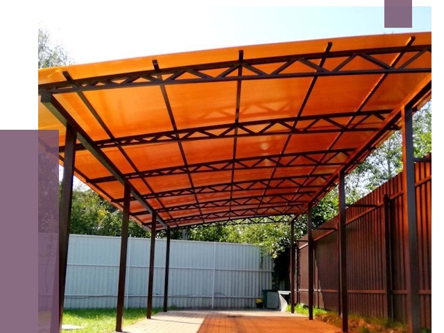 Односкатные навесы под ключ в Волхове от 13451 руб. 