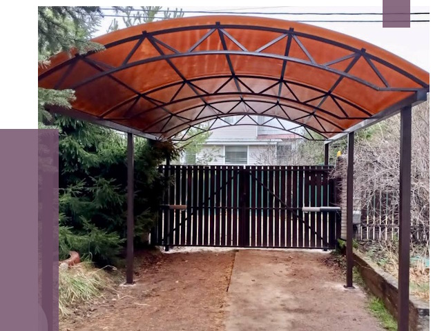 Арочные навесы в Волхове от 13033 руб. — изготовление и монтаж | ПРОЛЁТ-Влх