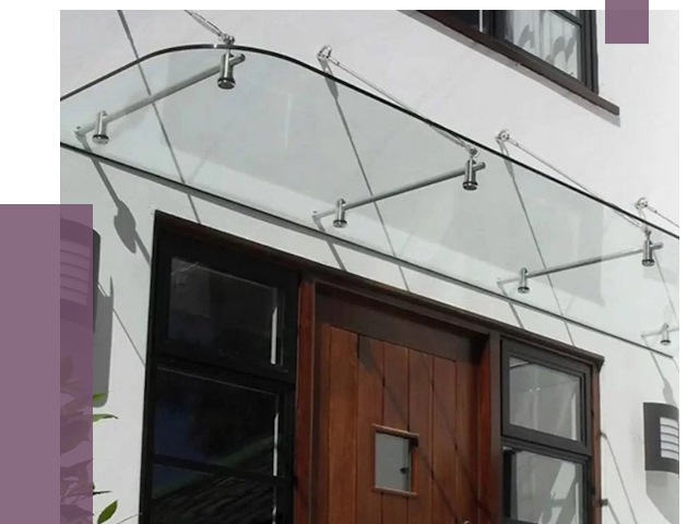 Стеклянные козырьки в Волхове от 19366 руб. | ПРОЛЁТ-Влх