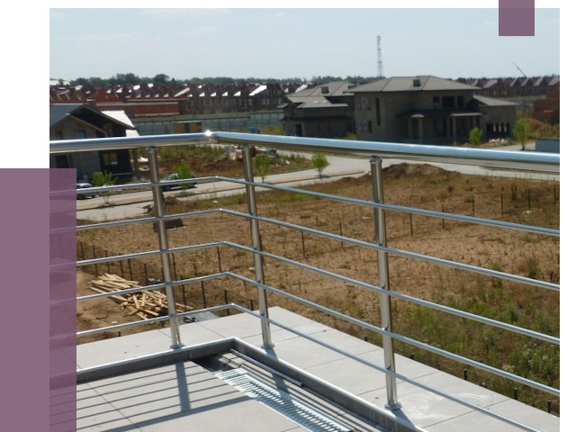 Парапеты из нержавеющей стали в Волхове от 8165 руб. за м² | ПРОЛЁТ-Влх