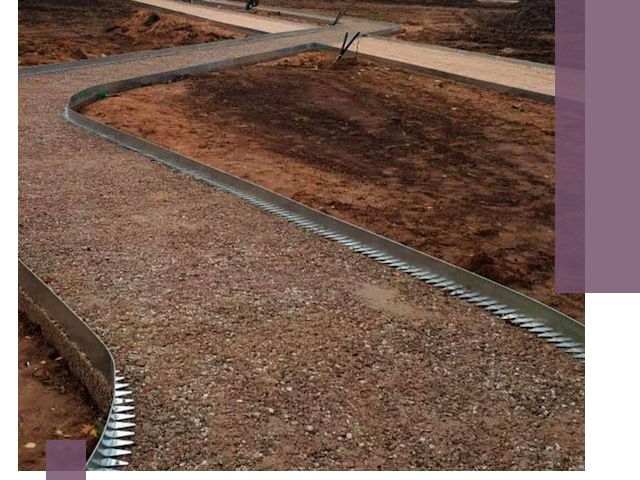 Металлические бордюры под ключ в Волхове — изготовление и монтаж