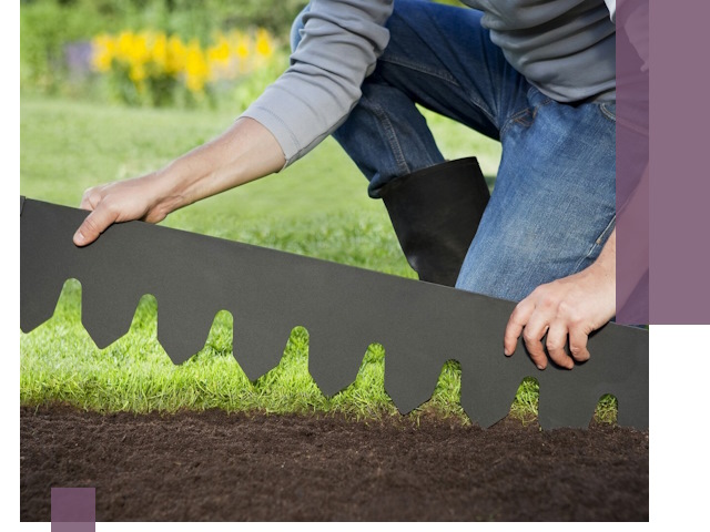 Металлические бордюры для газона в Волхове — изготовление и монтаж