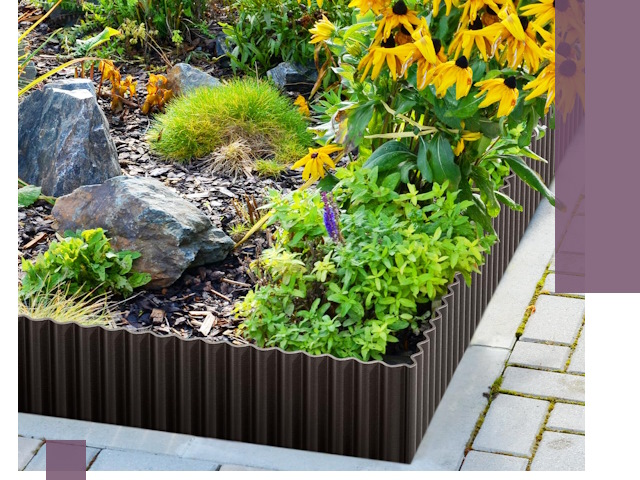 Металлические бордюры для клумб в Волхове — производство и монтаж