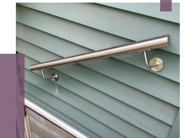 Поручни из нержавеющей стали в Волхове от 7851 руб.  | ПРОЛЁТ-Влх